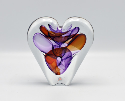 Loranto + Hart, klein cognac-paars